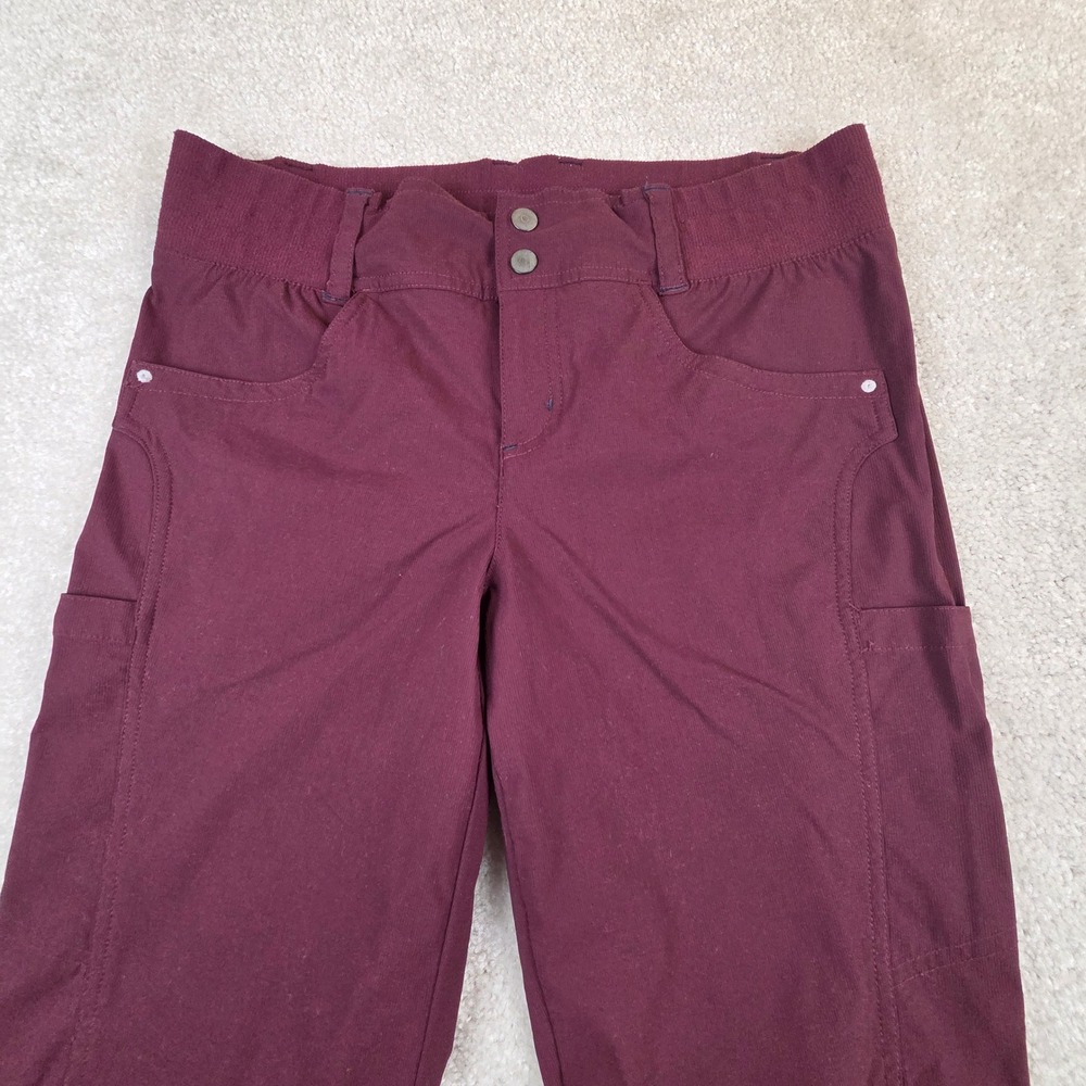 Title Nine Clamber Hiking Pants Womens 10 Burgundy Wine Stretch Nylon